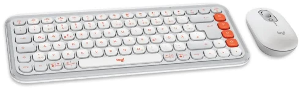 LOGITECH POP ICON COMBO - OFF WHITE - US INTL - BT - INTNL-973 "920-013141" — miniatură