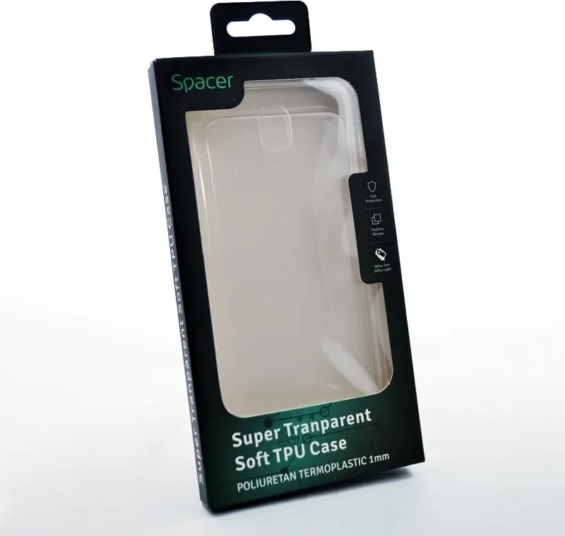 Husa Huawei telefon P10, transparent, tip back cover, material flexibil TPU, "SPT-STS-HW.P10" — miniatură