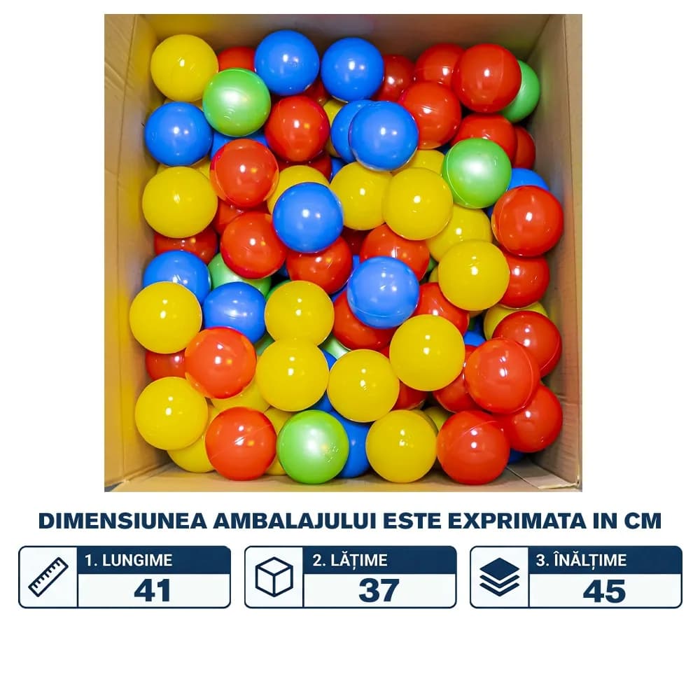 Mingiute plastic, 7 cm, 200 buc/cut - ROBENTOYS — miniatură