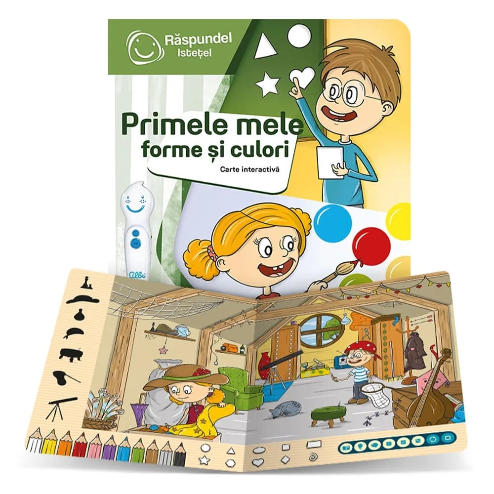 Raspundel Istetel, Carte - Primele mele forme si culori, ALBI - BLACKFIRE — miniatură
