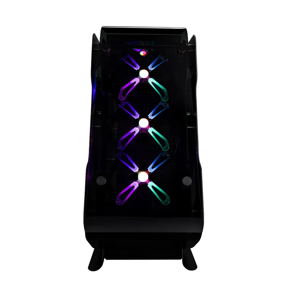 CARCASA Zalman "Z-Machine", middle tower, gaming, fara sursa, 5xfan inclus, USB Type-C x 1, USBx4, audio+mic, 7 sloturi expansiune, negru, "Z-Machine 500" — miniatură