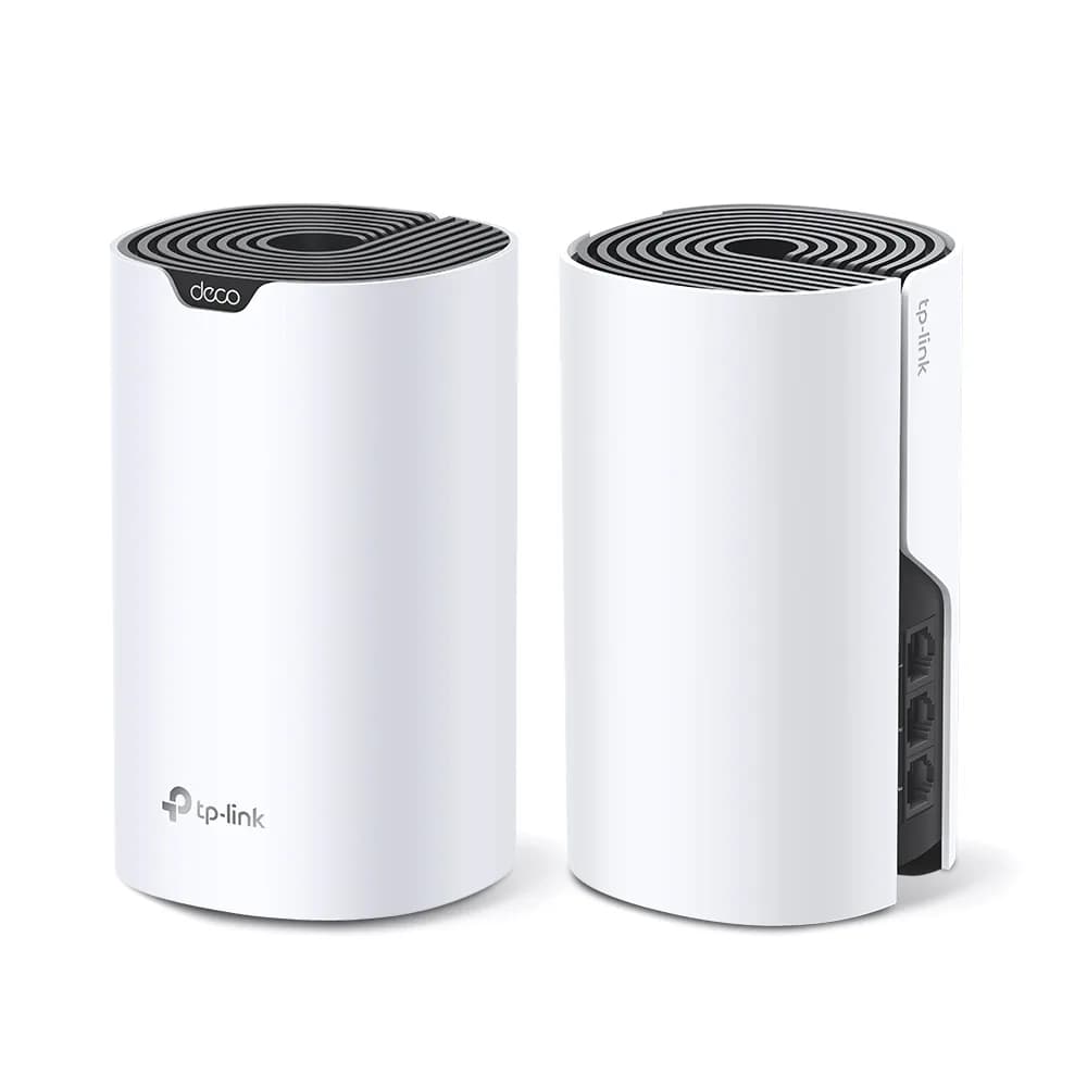MESH TP-LINK, wireless, router AC1900, pt interior, 1900 Mbps, port LAN, WAN, 2.4 GHz | 5 GHz, antena interna x 3, standard 802.11ac, "Deco S7(2-pack)" — miniatură