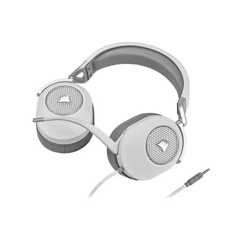 Casti Gaming Head-band Corsair HS65 SURROUND, Wired, Alb — miniatură