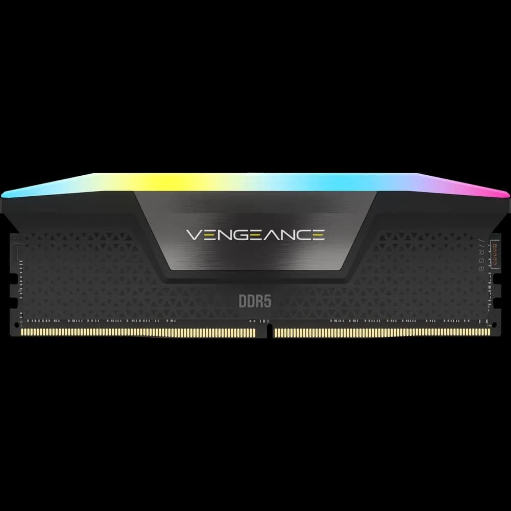 VENGEANCE RGB 64GB (2x32GB) DDR5 DRAM 6000MHz C40 Memory Kit - Black "CMH64GX5M2B6000Z40" — miniatură
