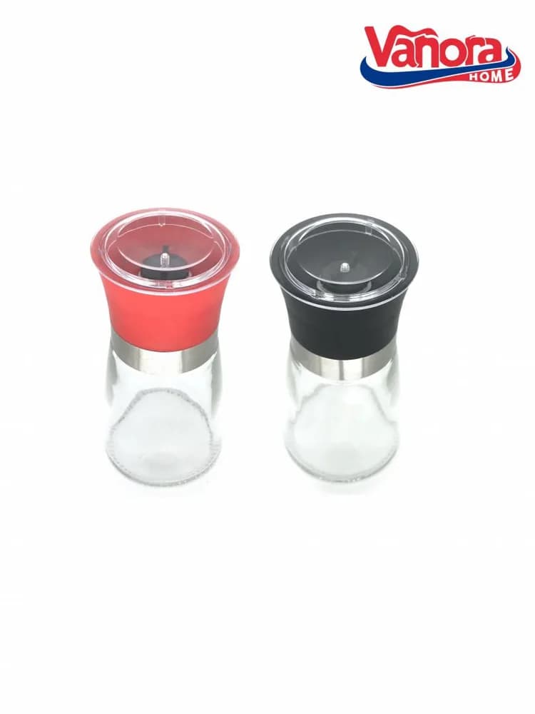 SET DOUA RASNITE CERAMICE SARE&PIPER 13.5CM, ROSU/NEGRU, VANORA HOME — miniatură