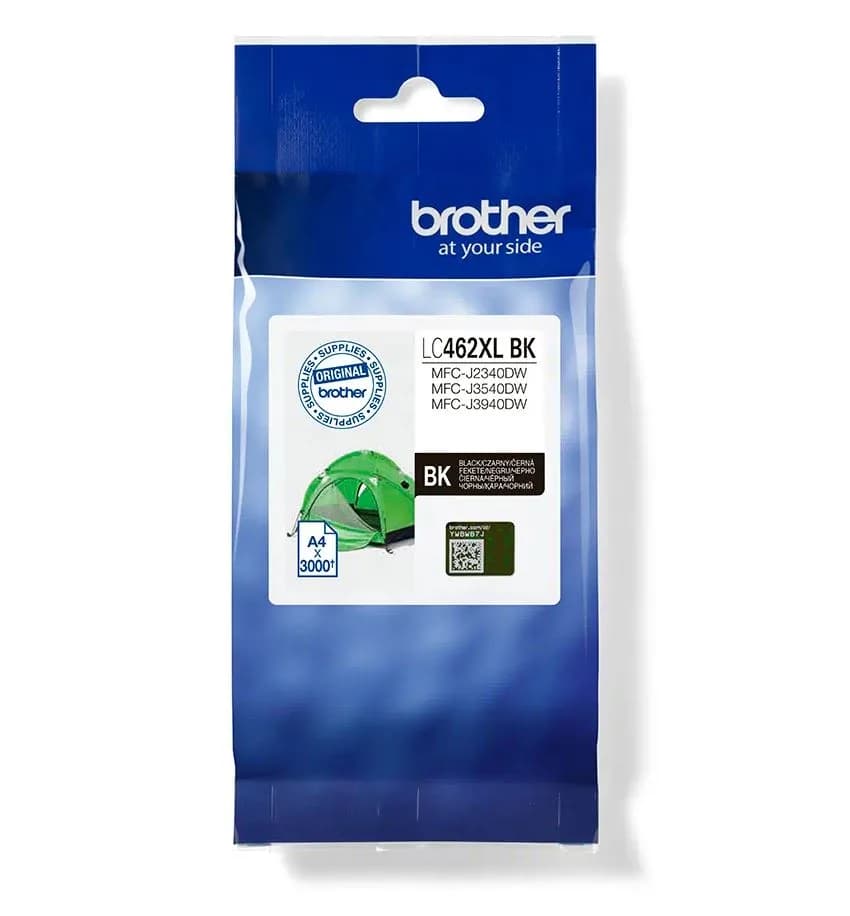 Cartus Cerneala Original Brother Black, LC462XLBK, pentru MFC J2340|MFC J3540|MFC J3940, 3K, "LC462XLBK"