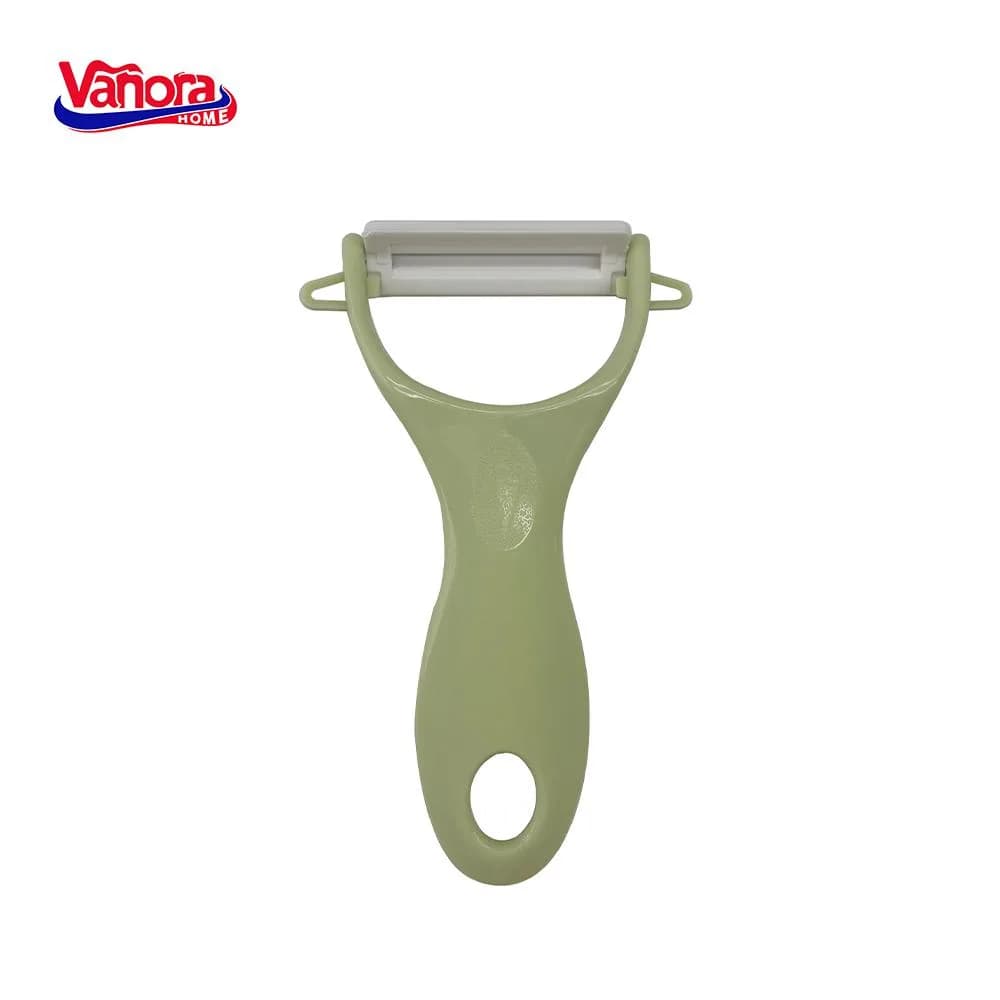 CURATATOR LEGUME CU LAMA CERAMICA, 13x7.6 CM, VANORA HOME (mix 3 culori in bax - 4 albastre, 4 roz, 4 verzi)