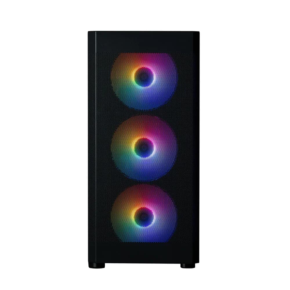 CARCASA Zalman "i4 TG", middle tower, gaming, fara sursa, suporta 8xfan, 4xfan 140mm inclus, PSU shroud, USB 3.1 gen1 x 2, USB 2.0 x 1, audio+mic, 7 sloturi expansiune + 2 verticale, negru, "i4 TG Black" — miniatură