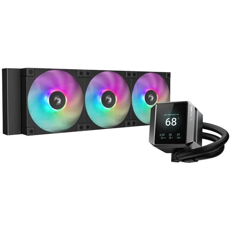 Cooler Procesor DeepCool MYSTIQUE 360 ARGB, Lichid, 12 cm, 3 ventilatoare, aRGB