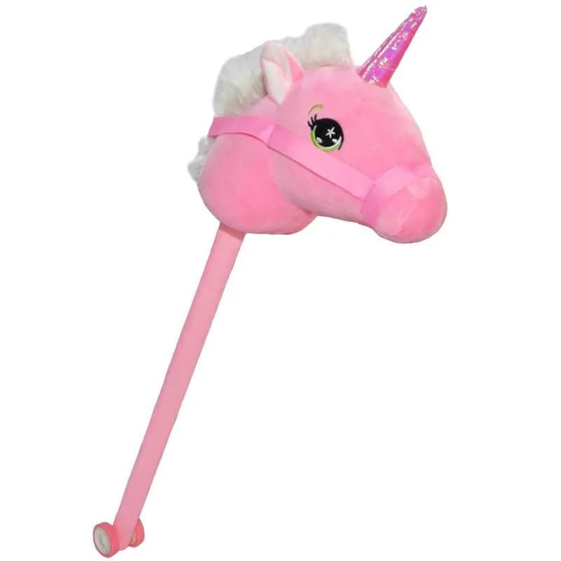 Calut de calarit, cu bat + rotile, cu sunet, 73 cm — miniatură