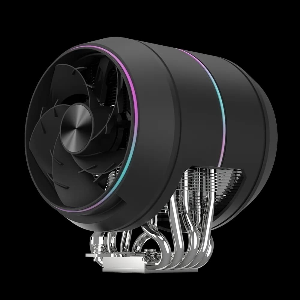 COOLER Zalman "ZET5" skt. Intel si AMD, racire cu aer, vent. 120mm, 600 - 2000 RPM, 5 heatpipes, inaltime 158mm,"ZET5 BLACK" — miniatură