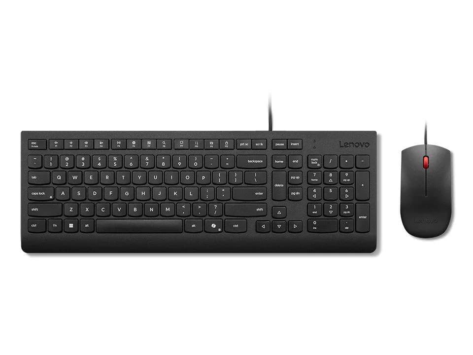 Mouse LENOVO Essential Wired Combo, 1600 dpi, Negru — miniatură