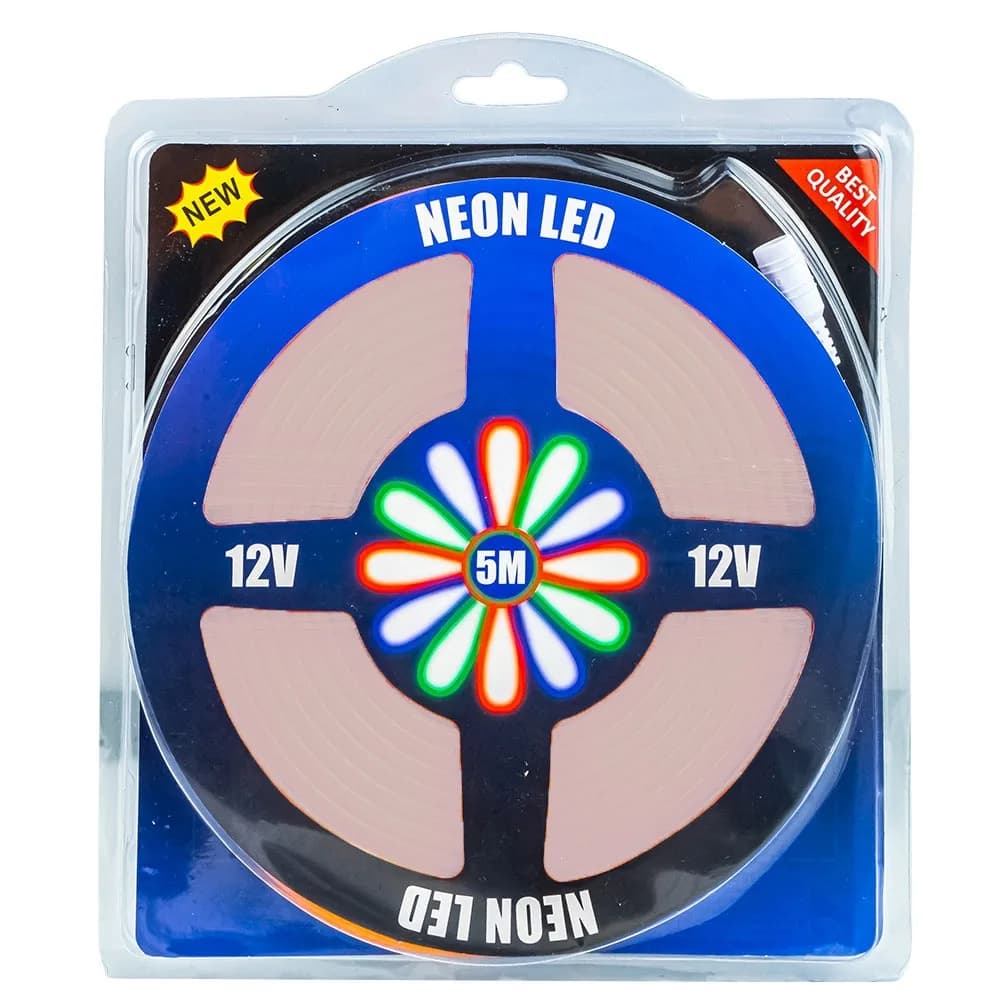 Banda led neon, flexibila, 5m, 12V (sursa de alimentare nu este inclusa) — miniatură