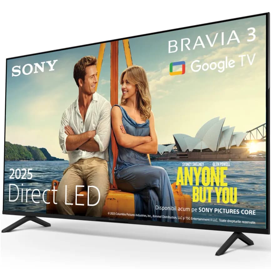 Televizor Sony BRAVIA 3 LED 55S35, 139 cm, Smart Google TV, 4K Ultra HD, Clasa F — miniatură