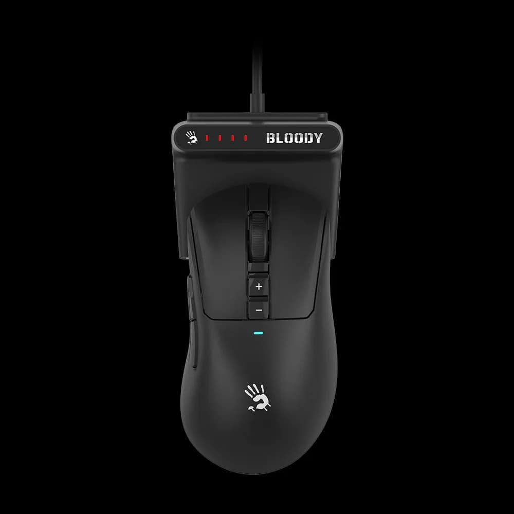 Mouse A4Tech, gaming, Bloody WaveLink Full Speed Dual Mode Wireless USB Type-C/Charging Dock /Black, "R73UltraDuo Black" 4711421 002356 — miniatură
