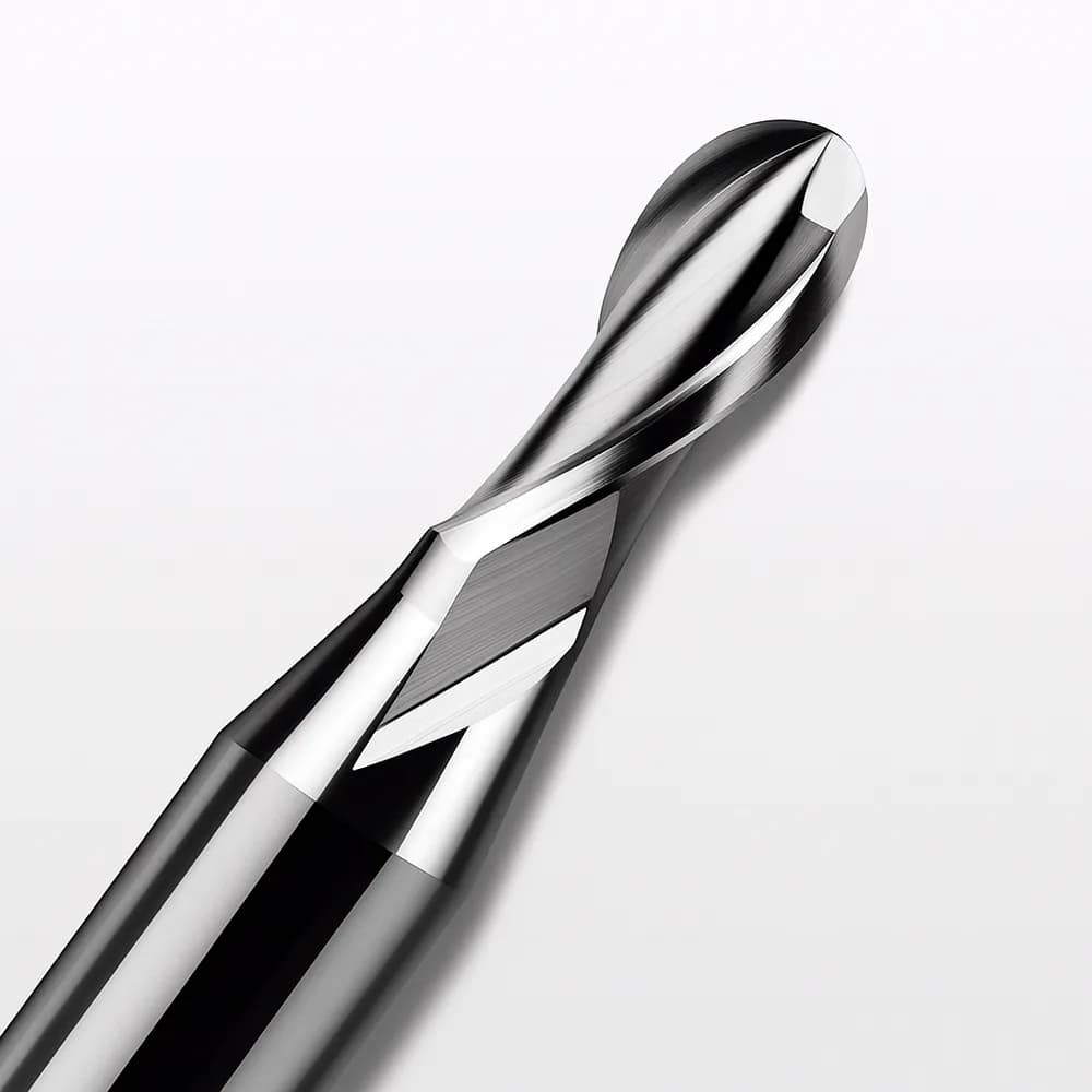 Accesoriu gravator laser Makera – Two Flute Ball Nose Bit pentru Metal – 1/8″ Shank (C1-BIT-BALL-NOSE-M-2.5-7.5) — miniatură