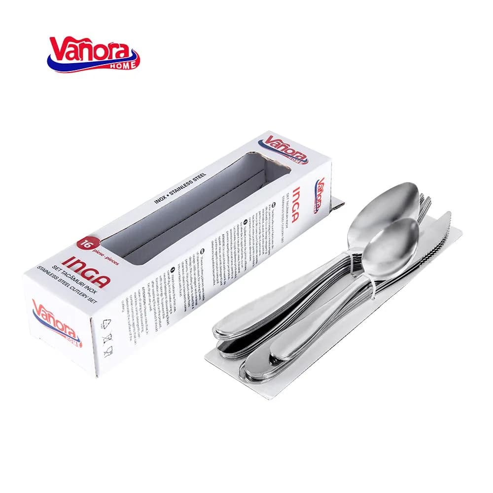 SET TACAMURI 16 PIESE, INGA, VANORA HOME — miniatură