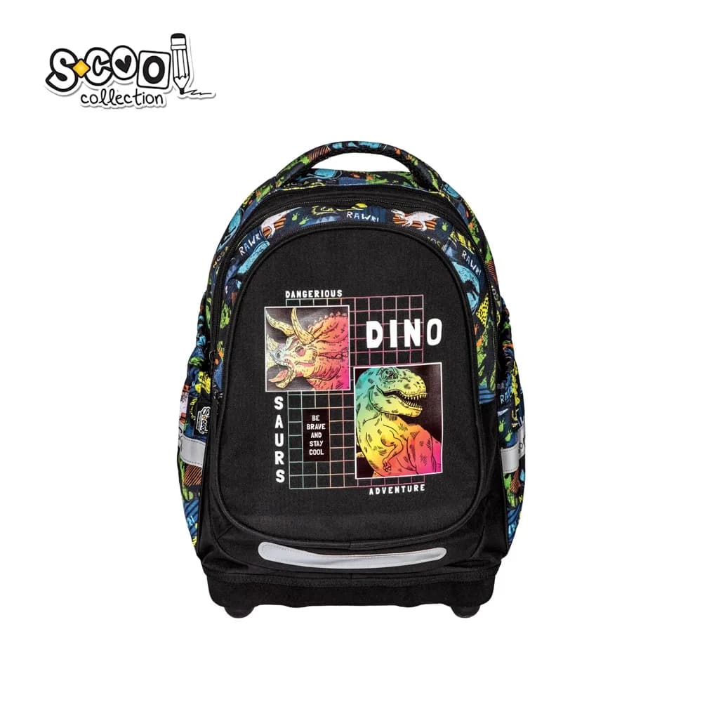 Ghiozdan anatomic RAWR, 38x39x19.5 cm - S-COOL