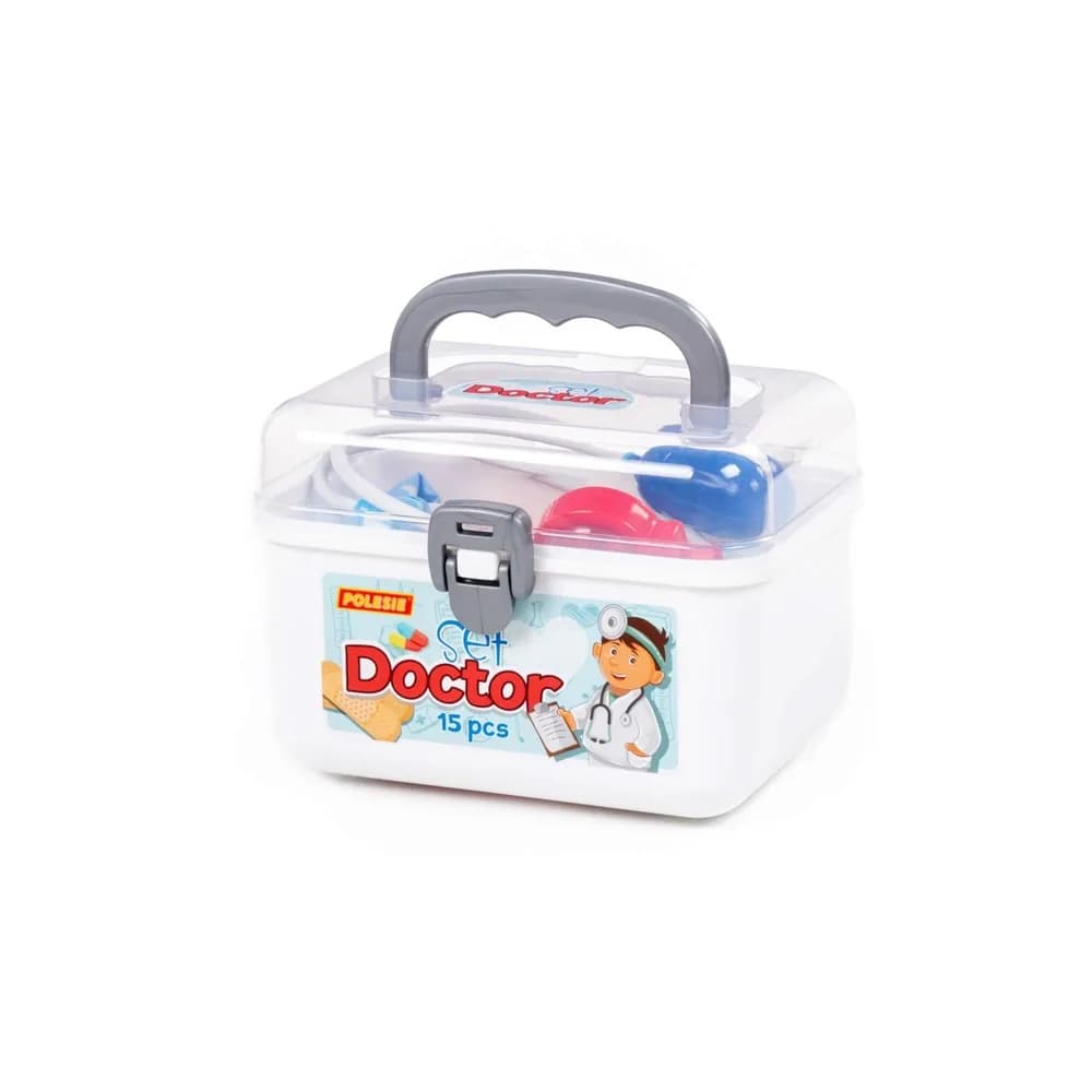 Set doctor in gentuta, 15 piese, 21.1x17.5x15.5 cm, Polesie — miniatură