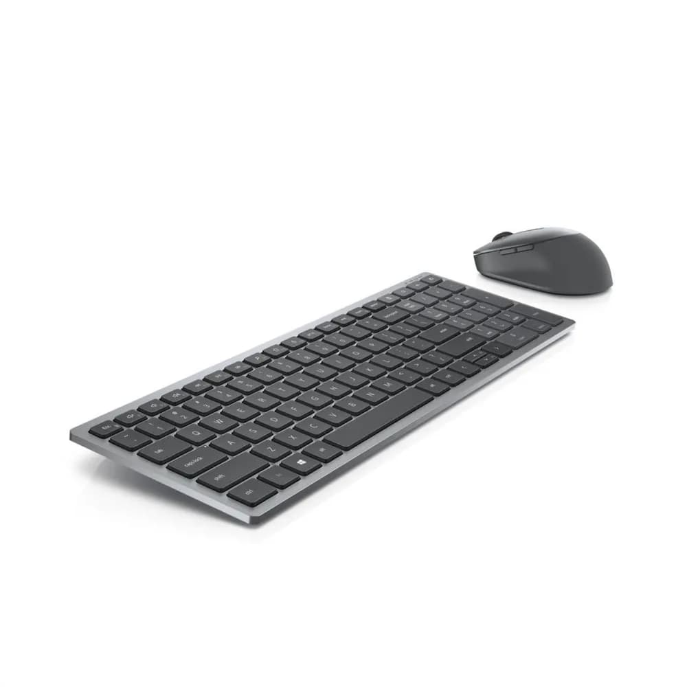 TASTATURA si Mouse DELL, "KM7120W", wireless, butoane programabile taste format standard (104-108 taste), mouse gri, 7/1 butoane, 101, "580-AIWM" — miniatură