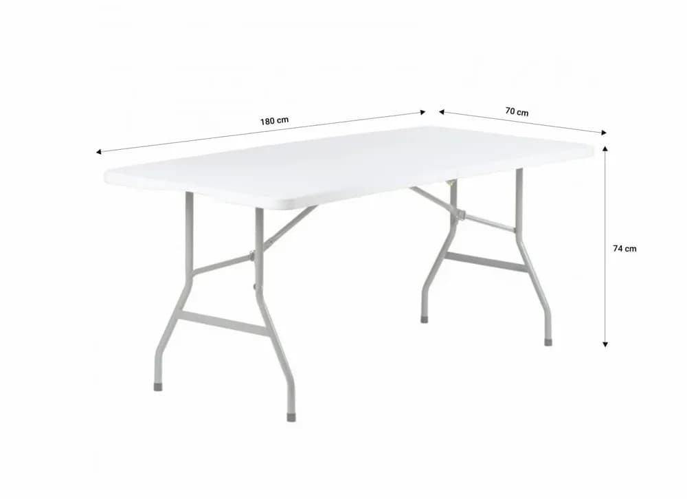 HEINNER SET MASA CU 4 SCAUNE PLASTIC PLIABILE — miniatură