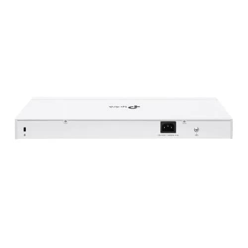 TP-LINK 16-Port Gigabit Smart Switch with 16× Gigabit RJ45 ports and 2× Gigabit SFP slots, Interfata: 16× 10/100/1000 Mbps RJ45 Ports (Auto- Negotiation/Auto MDI/MDIX), Dimensiuni: 440×180×44 mm, Capacitate Switch: 36 Gbps, Packet Forwarding Rate: 26.78 Mpps — miniatură