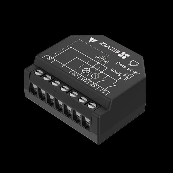 KIT SMART HOME Ezviz T36WM pentru controlul Iluminatului, Wi-Fi Relay 2.4GHz, conectivitate: Wi-Fi 6, BLE, 2.4 GHz, IEEE802.11b, 802.11g, 802.11n, raza: 200m (spatiu deschis), allimentare: 100-240VAC, 50 –60Hz, dimensiuni 38.4 × 43.8 × 18.5mm, greutate: 31.2g