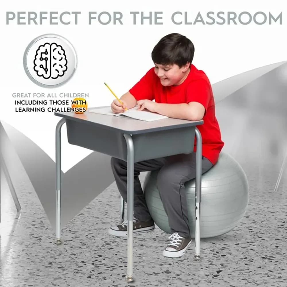 Scaun-Minge de Yoga cu Greutate 55cm Argintiu. Copii/Adulți 55cm — miniatură