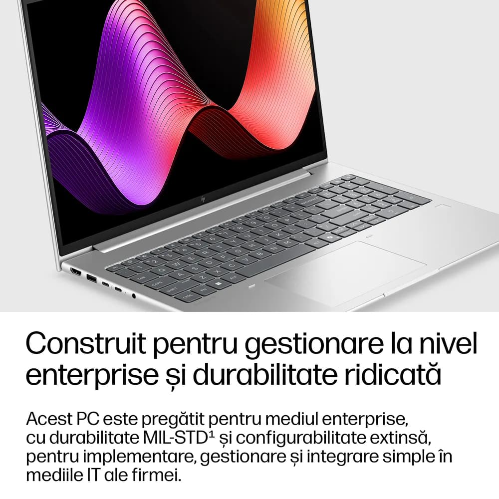 Laptop HP ProBook 4 G2i, 16.0 inch WUXGA (1920x1200) Anti-Glare WLED+LBL UWVA 400 nits Image Recognition, Intel Core 7-350 6-core (1.5GHz up to 4.8GHz, 6MB)- 17 TOPS, video integrat Intel Graphics, RAM 24GB DDR5 5600Mhz (1x24GB), SSD 512GB PCIe NVMe, no ODD, Audio by Poly Studio, doua difuzoare — miniatură