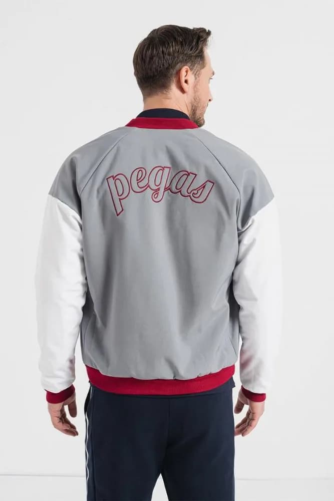 JACHETA BOMBER GRI GRENA M — miniatură