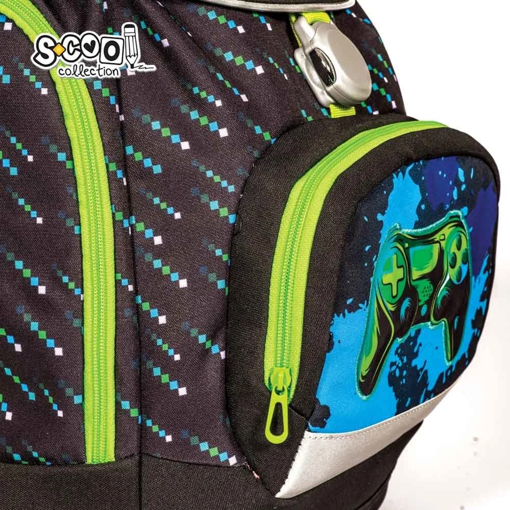 Ghiozdan anatomic, 41x28x21 cm, GAMER - S-COOL — miniatură