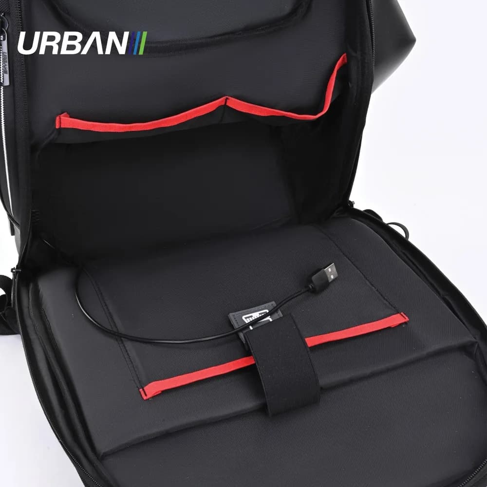 Ghiozdan compartiment laptop, URBAN BULLET, 46x35x15 cm - OFFISHOP — miniatură