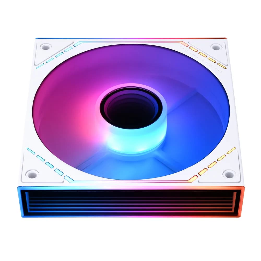 Ventilator Thermalright, 120mm, 1500 RPM, S-FDB Bearing, 34.43 CFM, LED ARGB, 4pin PWM, alb, "TL-M12RW-S" — miniatură