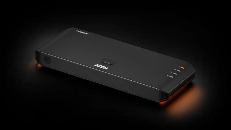 Switch Aten True 4K HDMI, numar porturi: 4, format video input HDMI (4:4:4) UHD 4K up to 60 fps, interfata video input 4 x HDMI Type A Female, interfata vidoe output 1 x HDMI Type A Female, negru