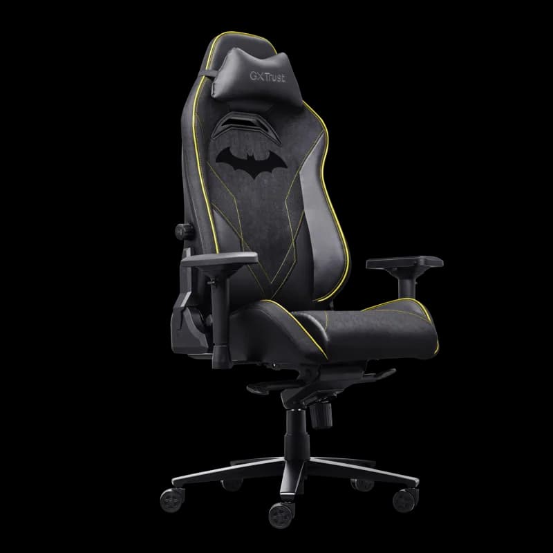 Scaun gaming Trust GXT 721BM Ruya Pro Premium, 5 roti, ridicare pe gaz clasa 4, adjustabil pe inaltime, material piele PU, greutate maxima suportata 150 kg, negru