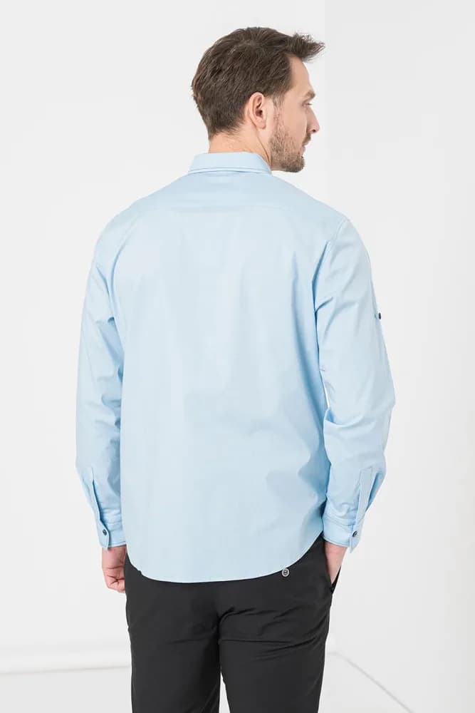 CAMASA CASUAL BARBATI LIGHT BLUE S — miniatură