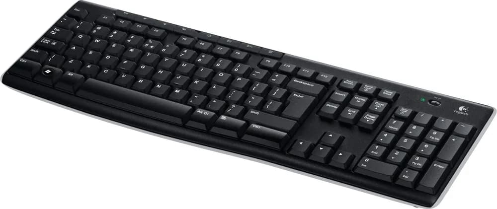 TASTATURA LOGITECH wireless, multimedia, 8 taste multimedia, black, "K270" "920-003738" — miniatură
