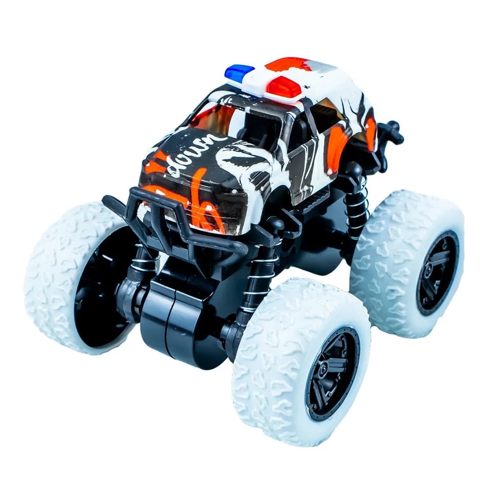 Jeep-uri Politie, cu frictiune, 8.8x8.2x7.8 cm, 8 buc/set — miniatură