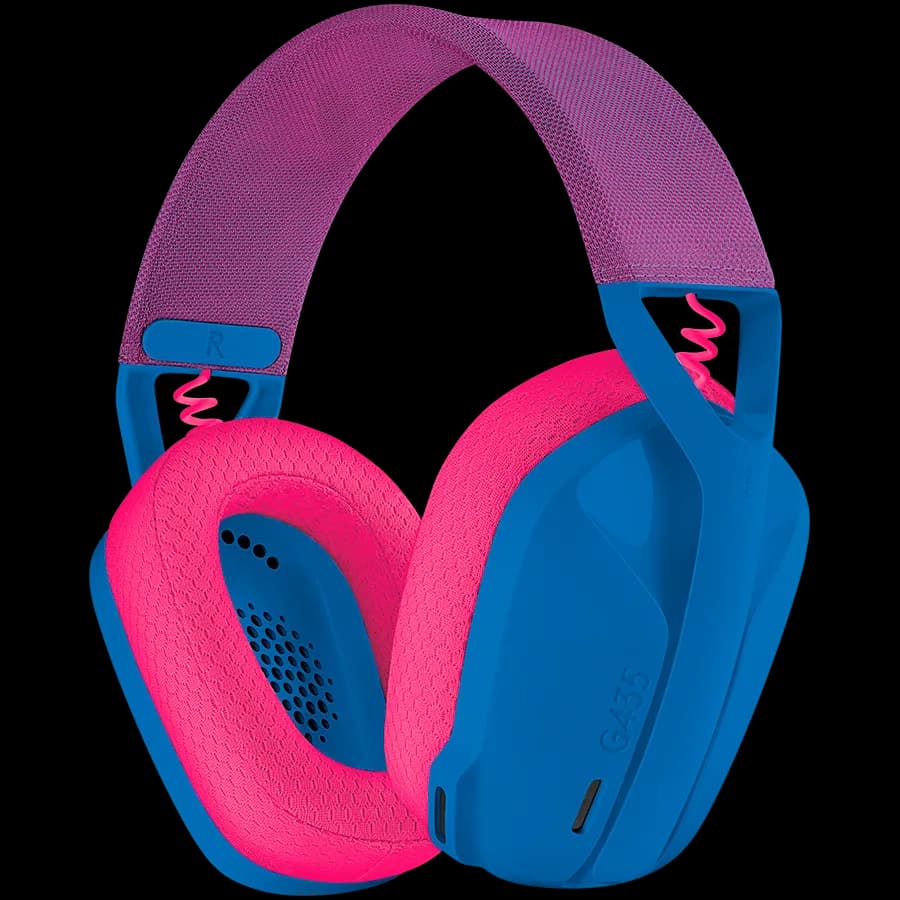 LOGITECH G435 LIGHTSPEED Wireless Gaming Headset - BLUE - 2.4GHZ- EMEA - 914, "981-001062"