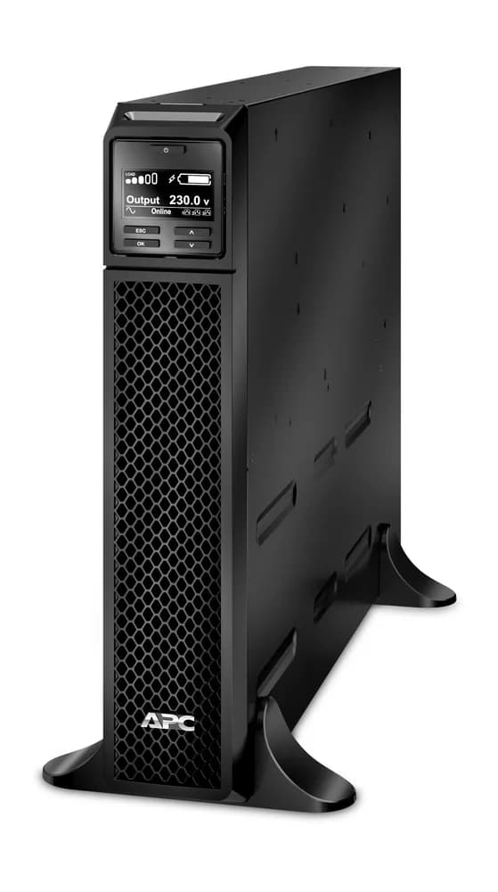 UPS APC, "Smart-UPS SRT", Online cu sinusoida pura, tower, rack, 3000VA/2700W, AVR, IEC x 10, 1 x baterie APCRBC152, display LCD, back-up 11 - 20 min., "SRT3000XLI"
