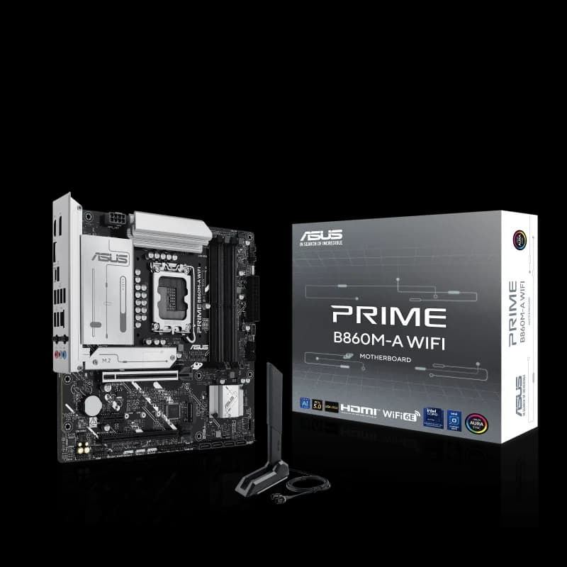 Placa de baza ASUS PRIME B860M-A WIFI, Socket 1851, DDR5, Micro-ATX