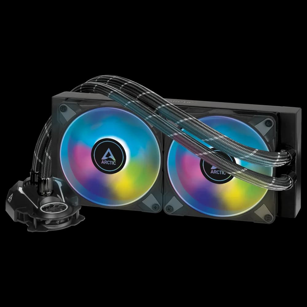 COOLER Arctic "Liquid Freezer III Pro 240", skt. LGA1851, LGA 1700, AM4, AM5, racire cu lichid, 2 x 120mm P12 Pro, 600 - 3000 RPM, negru "ACFRE00178A" — miniatură