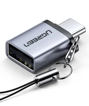ADAPTOR Ugreen, "US270", USB 3.0(M) la USB Type-C(T), carcasa metalica, gri "50283" - 6957303852833