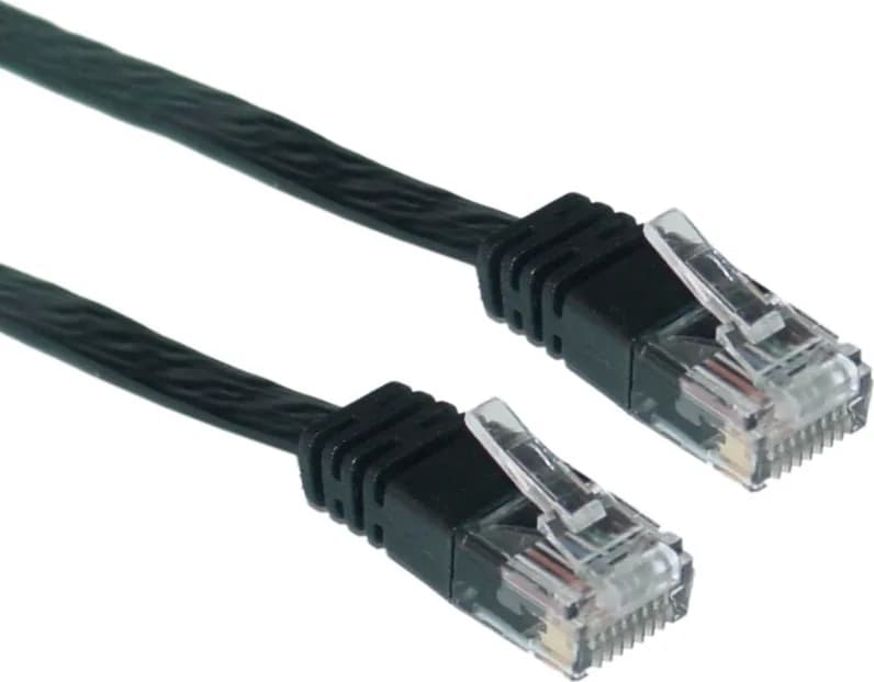 PATCH CORD UTP SPACER Cat5e, cupru-aluminiu, 2 m, negru, AWG26, "SP-PT-CAT5-2M-BK"