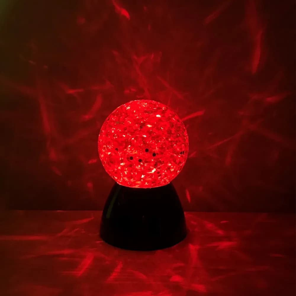 Glob senzorial luminos cu apa si sclipici — miniatură