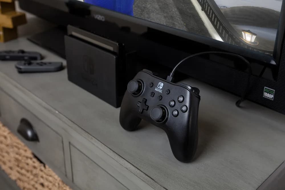CONTROLLER PowerA, cu fir, pentru Nintendo Switch, negru, "1511370-02" — miniatură