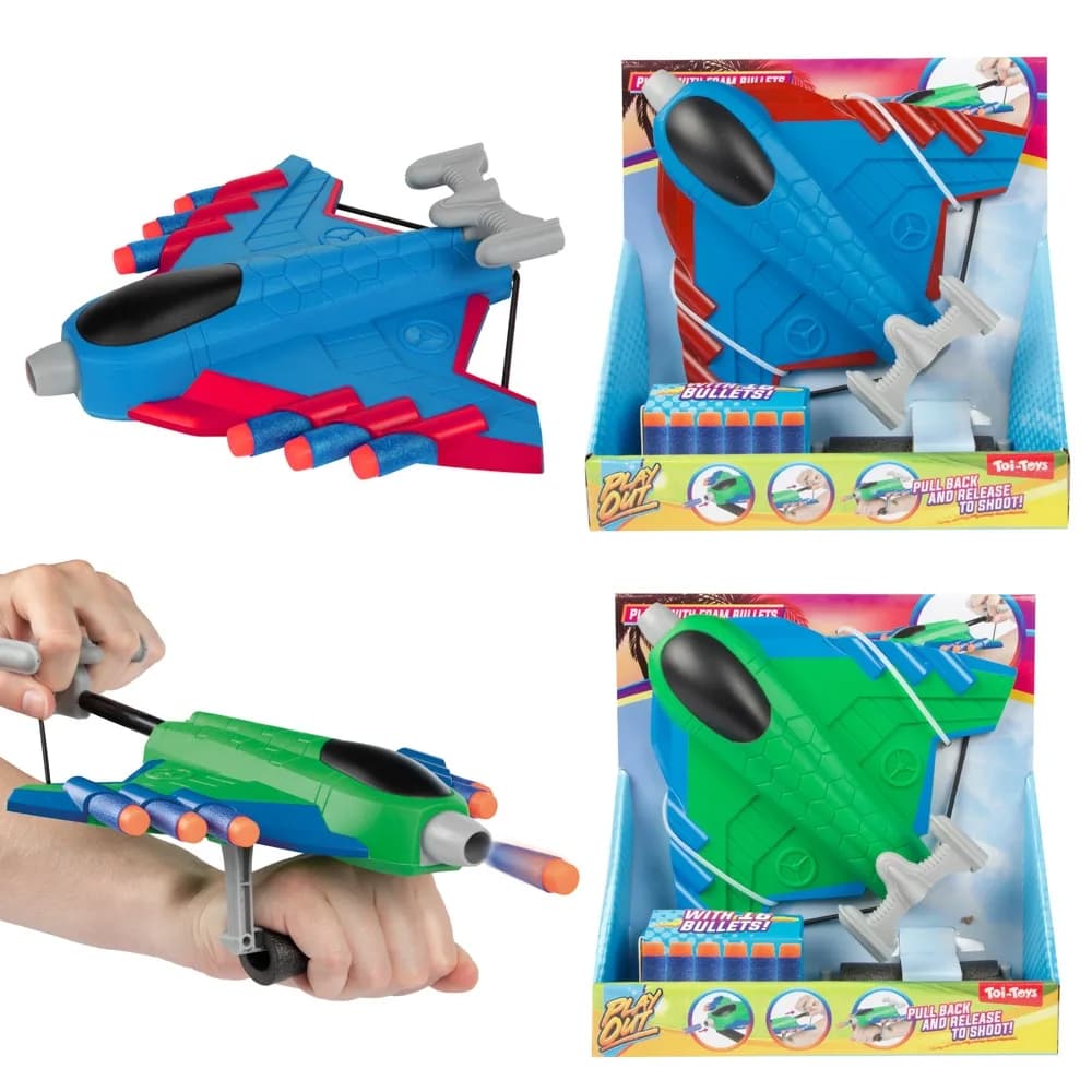 Avion lansator + 16 gloante burete - Toi-Toys