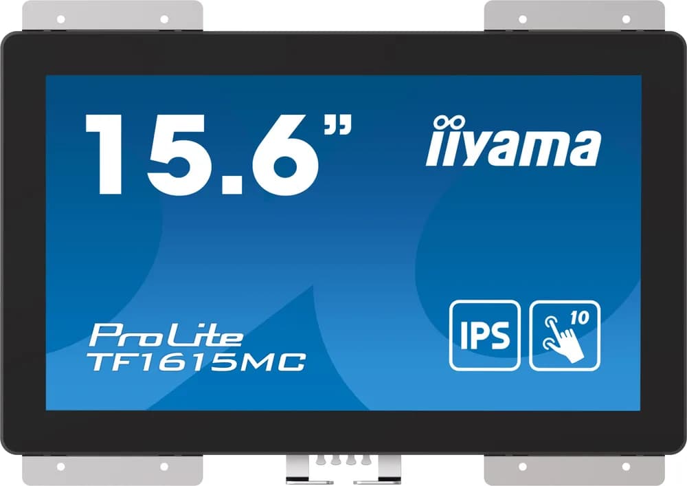 Monitor cu ecran tactil, Iiyama ProLite TF1615MC-B1, FHD, IPS /VGA HDMI DP/IP65, 16", Negru "TF1615MC-B1" — miniatură