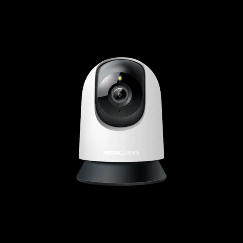 Pan/Tilt Home Security Wi-Fi Camera SPEC:2K (2304x1296), 2.4 GHz, Horizontal 360º FEATURE: Pan/Tilt, Smart Detection and Notifications (motion, person, baby crying), Motion Tracking, Sound and Light Alarm, Remote Control, Two-Way Audio, Voice Control (Works with Google Assistant, Alexa, and Samsung