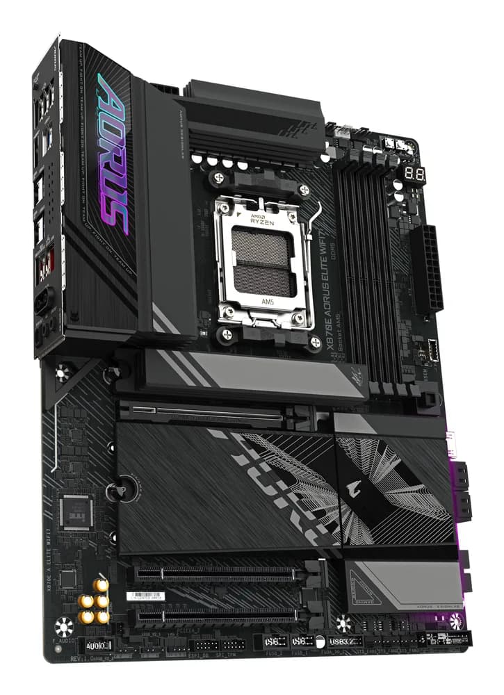 Placa de baza X870E AORUS ELITE WIFI7, AMD X870E, Socket AM5, ATX "X870E AORUS ELITE WIFI7" — miniatură